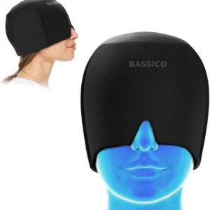 Bassico Migraine Relief Cap Ice Head Wrap Headache and Migraine Hat